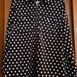Michael Kors Black and White Polka Dot Blouse